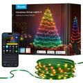RGBICW outdoor Christmas string light set with LED ribbon and smart phone control